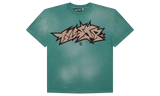 Hellstar Crack Paint Green T-Shirt-Bullseye Sneaker Boutique