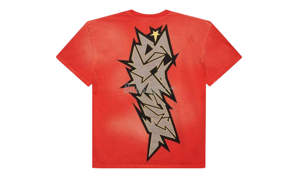 Hellstar Crack Paint Red T-Shirt