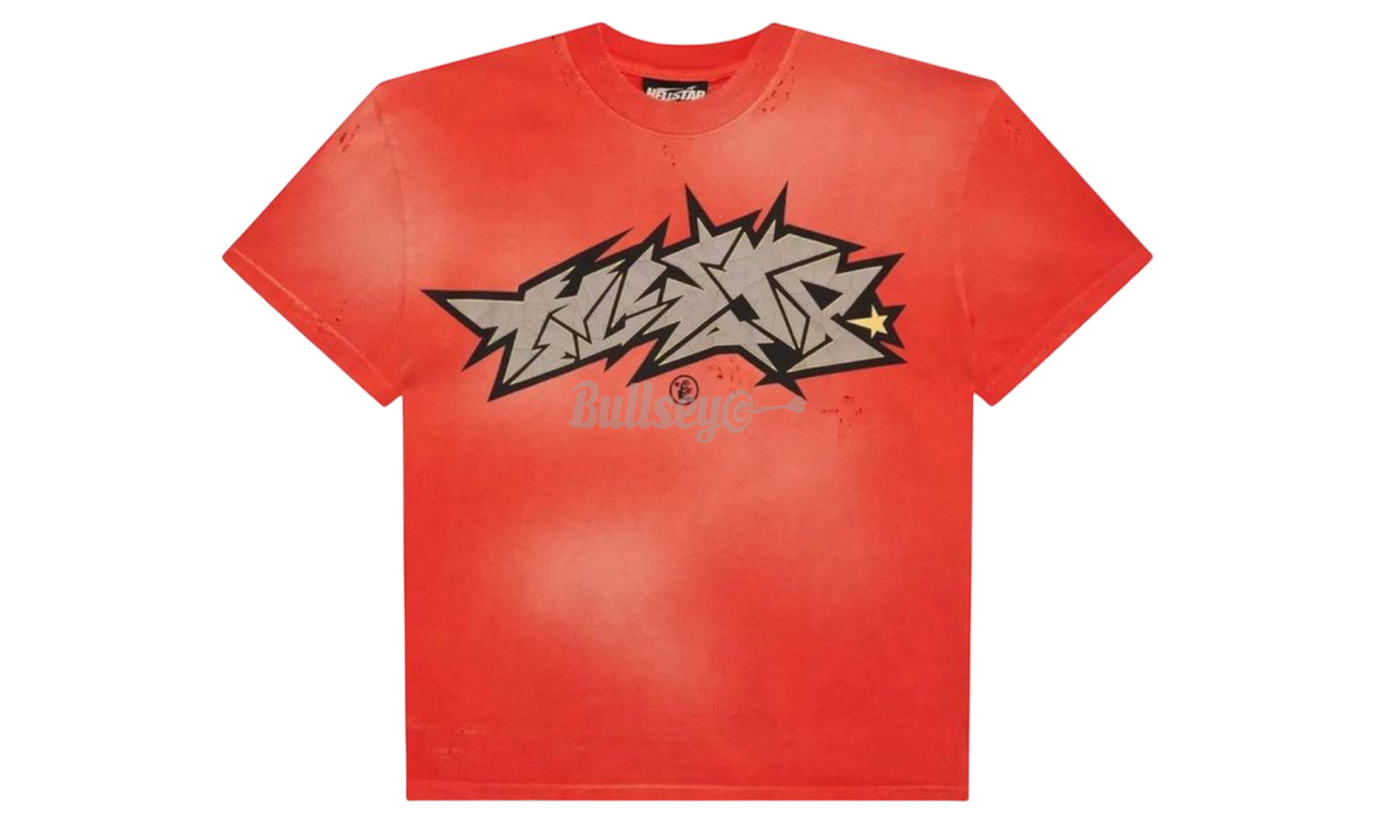 Hellstar Crack Paint Red T-Shirt-Bullseye Sneaker Boutique