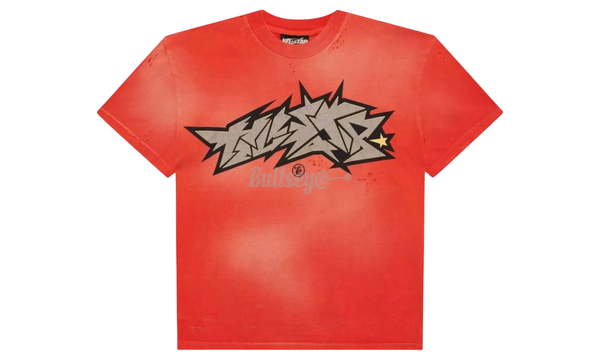 Hellstar Crack Paint Red T-Shirt-Urlfreeze Sneakers Sale Online