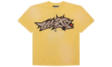 Hellstar Crack Paint Yellow T-Shirt-Bullseye Sneaker Boutique