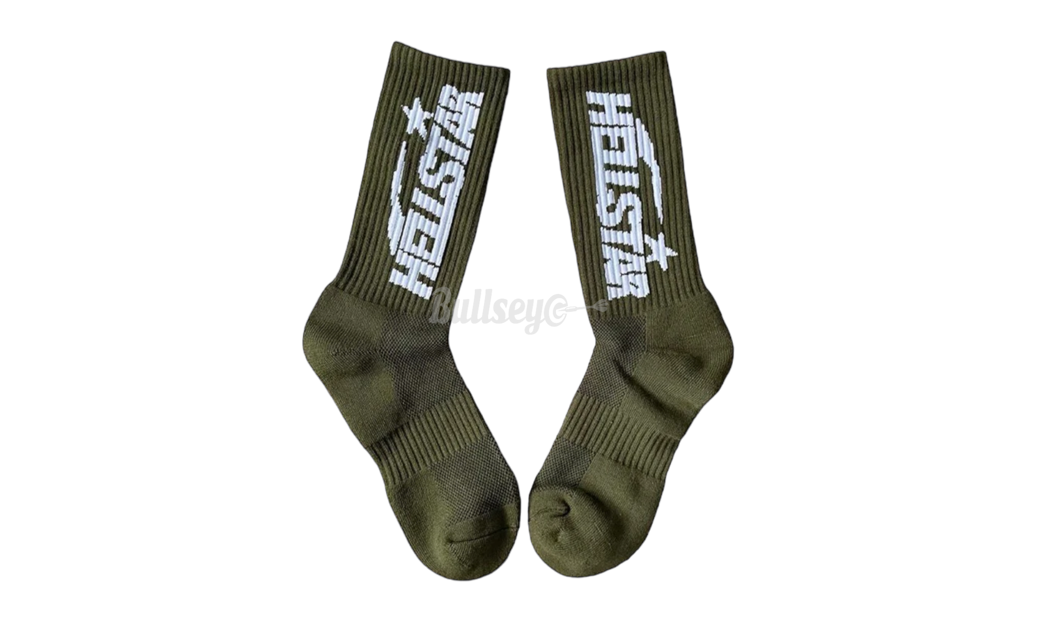 Hellstar Earth Tone Olive Green Socks-Bullseye Sneaker Boutique