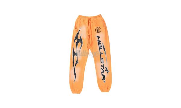 Hellstar Fire Orange Dye Closed Elastic Bottom Sweatpants-Urlfreeze Sneakers Sale Online