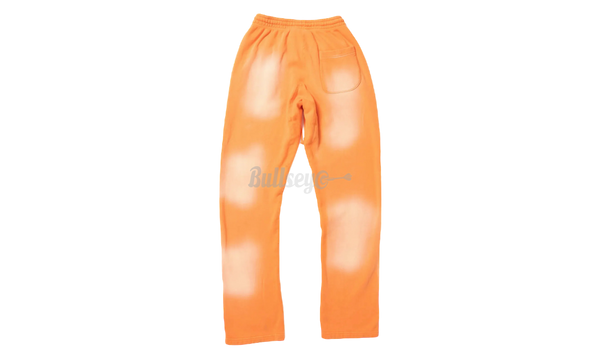 Cash Fire Orange Dye Flare Bottom Sweatpants