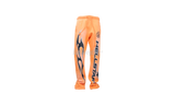 Hellstar Fire Orange Dye Flare Bottom Sweatpants-Sandal Slide Fitz