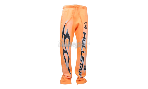 Hellstar Fire Orange Dye Flare Bottom Sweatpants-Kobe Bryant basketball shoes