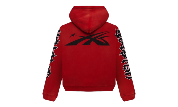 Hellstar Halloween Skeleton Airbrushed Red Hoodie