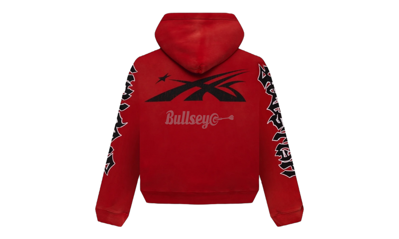 Hellstar Halloween Skeleton Airbrushed Red Hoodie (PreOwned)