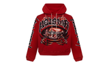 Hellstar Halloween Skeleton Airbrushed Red Hoodie (PreOwned)-Bullseye Sneaker Boutique