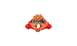 Hellstar Logo Orange Gloves