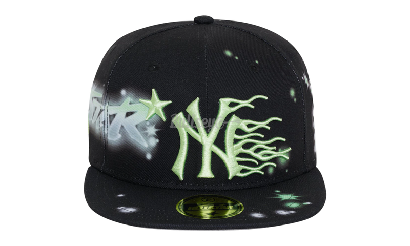 Hellstar NY Black/Neon Graffiti Fitted Hat-Urlfreeze Sneakers Sale Online