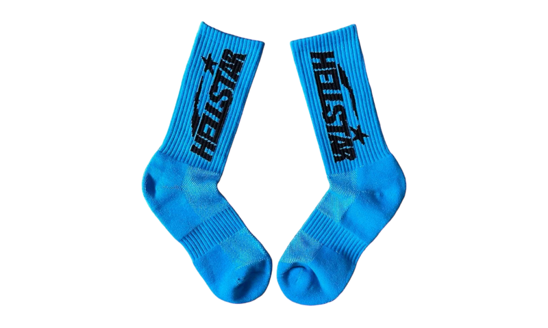 Hellstar Neon Blue Socks-Bullseye Sneaker Boutique