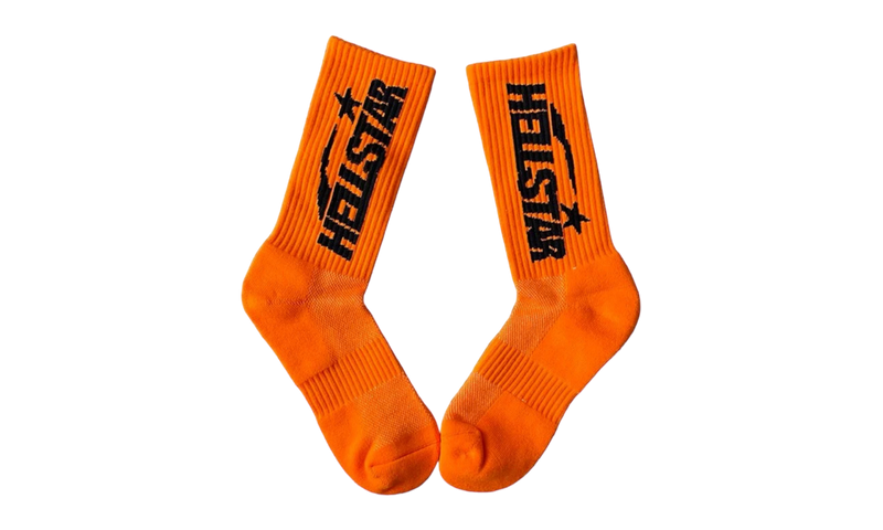 Hellstar Neon Orange Socks-Bullseye Sneaker Boutique