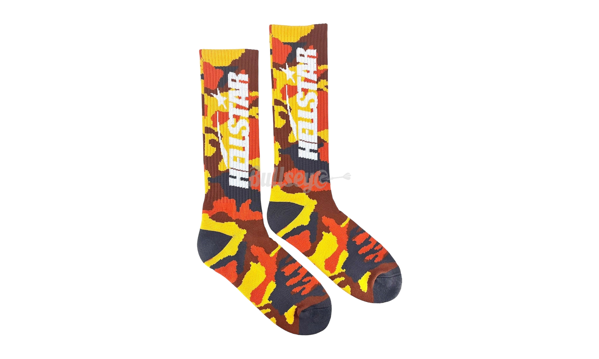 Hellstar Orange Camo Socks-Bullseye Sneaker Boutique