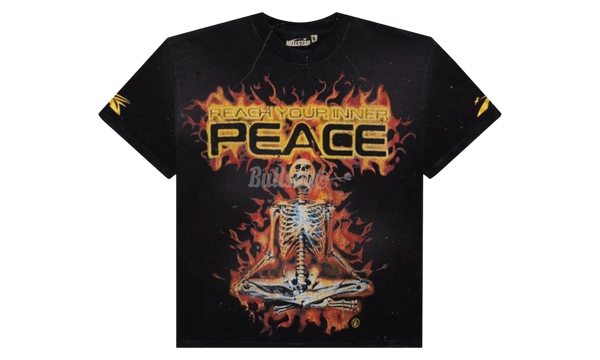 Hellstar Reach Your Inner Peace Fire Black T-Shirt-Urlfreeze Sneakers Sale Online