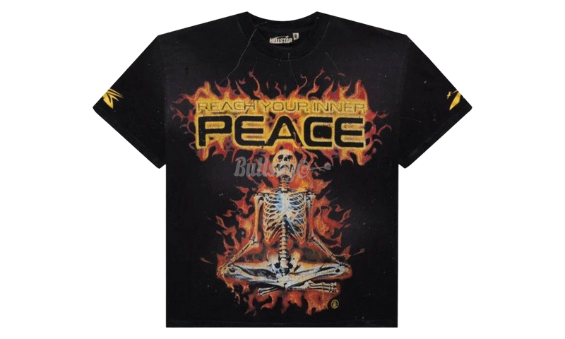 Hellstar Reach Your Inner Peace Fire Black T-Shirt-Bullseye Sneaker Boutique