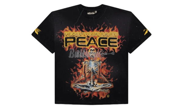 Hellstar Reach Your Inner Peace Fire Black T-Shirt-Kobe Bryant basketball shoes