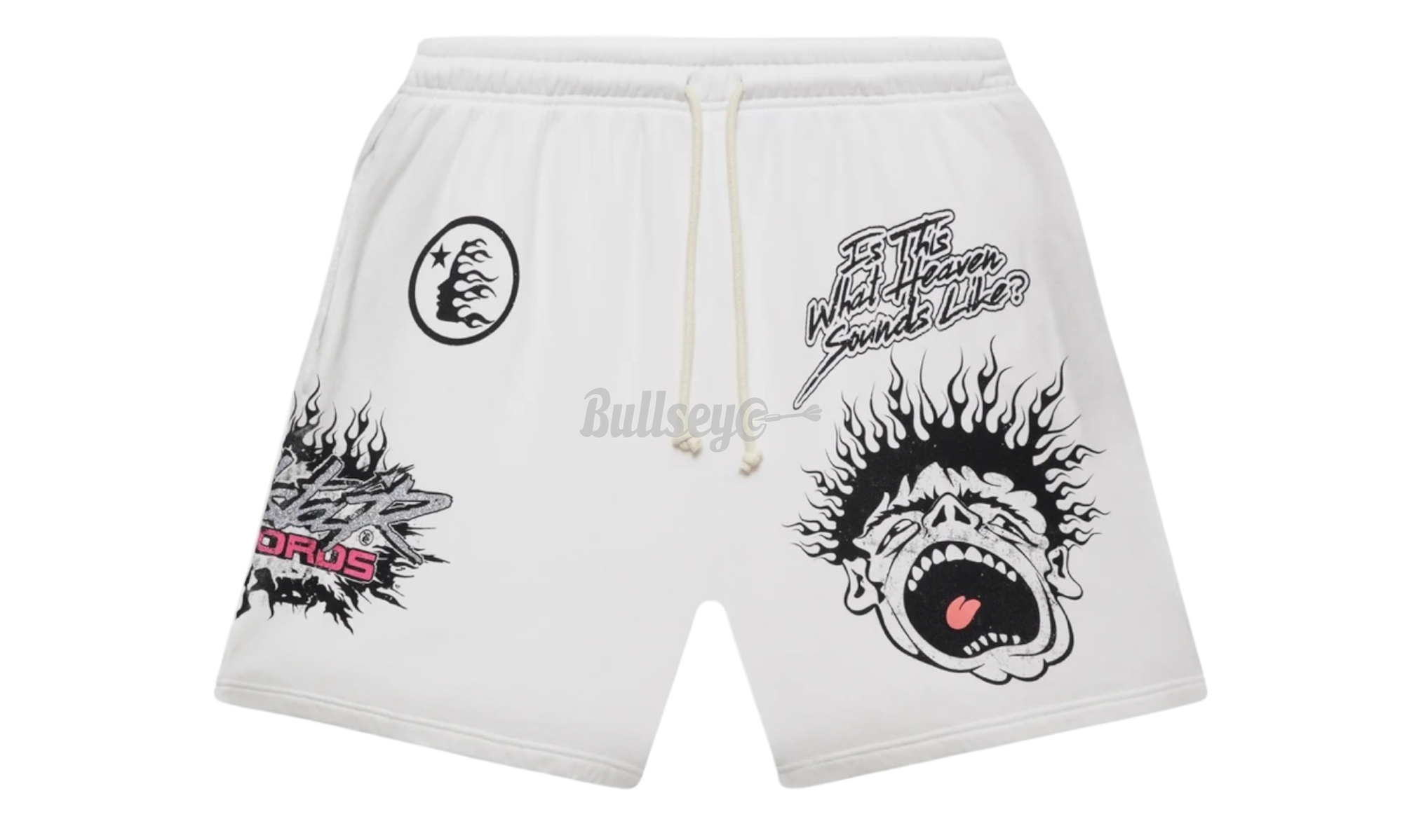 Hellstar Records White Shorts-Bullseye Sneaker Boutique