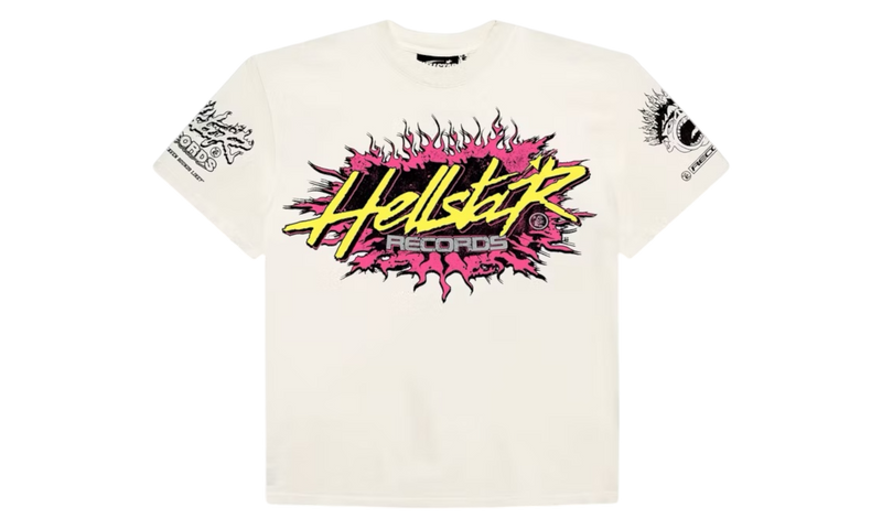 Hellstar Records White T-Shirt-Bullseye Sneaker Boutique