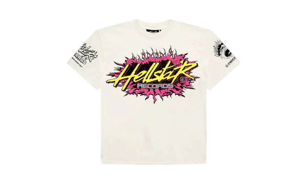 Hellstar Records White T-Shirt-Bullseye 413G7-90 Sneaker Boutique