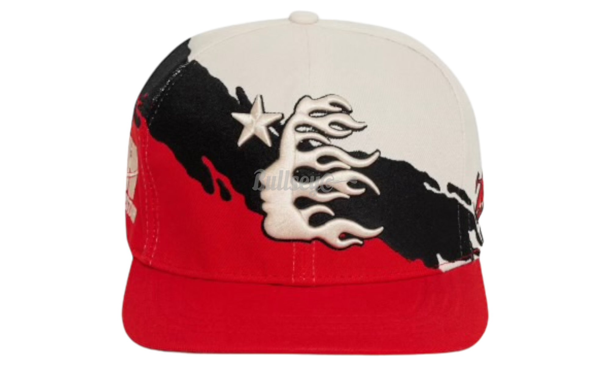 Hellstar Red/Black Paintbrush Snapback Hat-Bullseye Sneaker Boutique