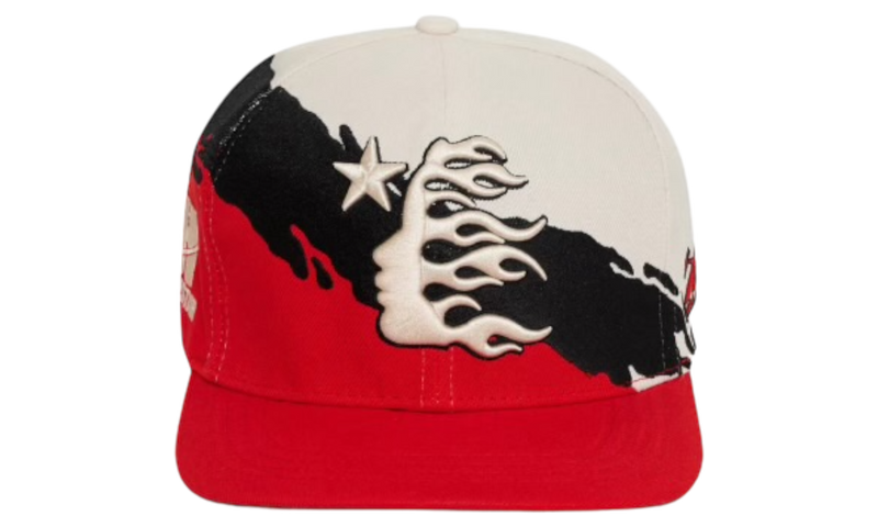 Hellstar Red/Black Paintbrush Snapback Hat-Bullseye Sneaker Boutique