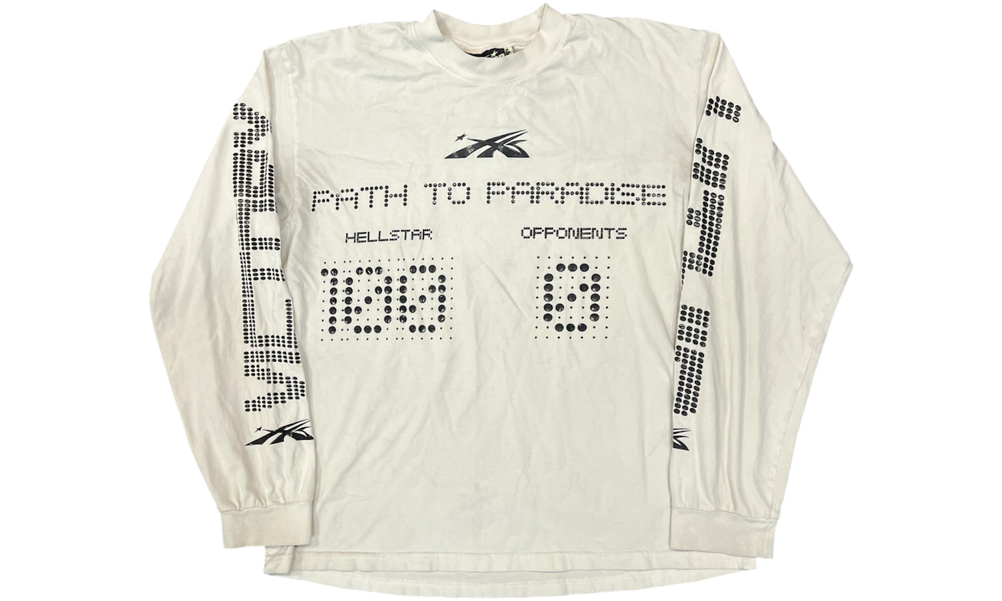 Hellstar Scoreboard White Longsleeve T-Shirt (PreOwned)-Bullseye Sneaker Boutique