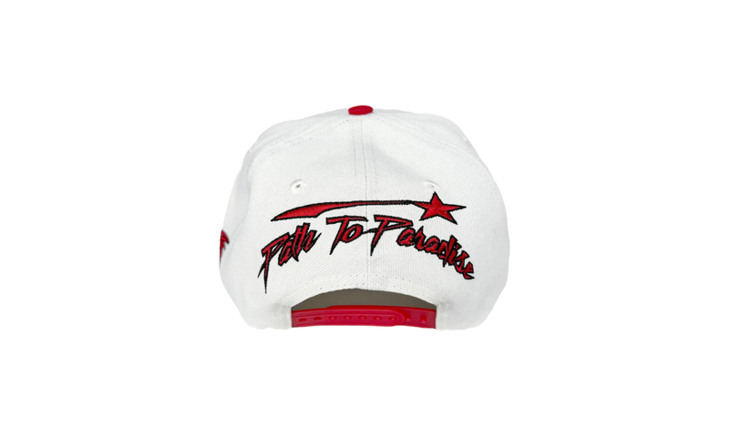 Hellstar Sharkteeth Off-White/Red Snapback Hat