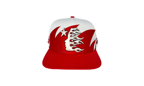 Hellstar Sharkteeth Off-White/Red Snapback Hat-Urlfreeze Sneakers Sale Online