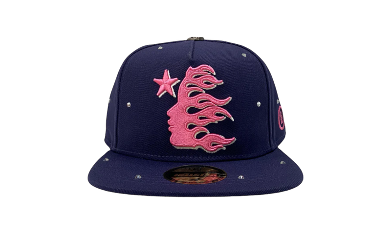 Hellstar Starry Night Snapback Navy/Pink Hat-Bullseye Sneaker Boutique