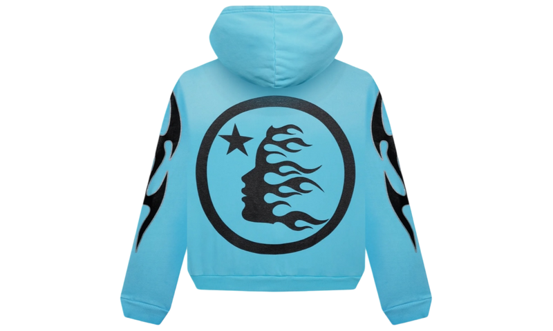 Hellstar Studios Blue Zip-Up Hoodie