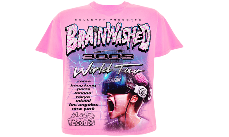 Hellstar Studios Brainwashed World Tour T-Shirt-Urlfreeze Sneakers Sale Online