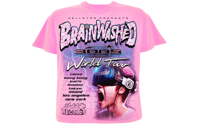 Hellstar Studios Brainwashed World Tour T-Shirt-Bullseye Sneaker Balance Boutique