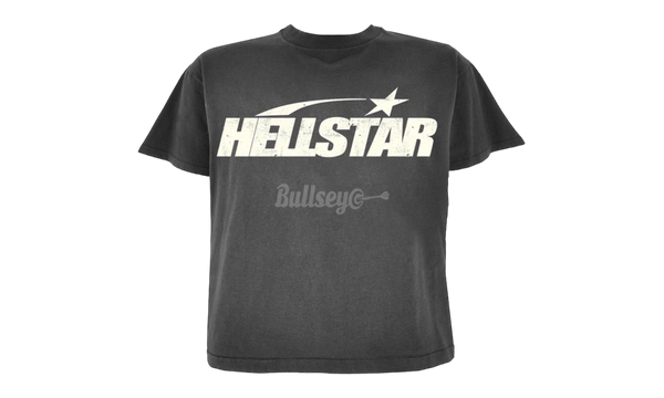Hellstar Studios Classic Logo Black T-Shirt-Sneaker tees and Streetwear clothing to match and wear with Boost 700 MVN sneakers Black Infrared