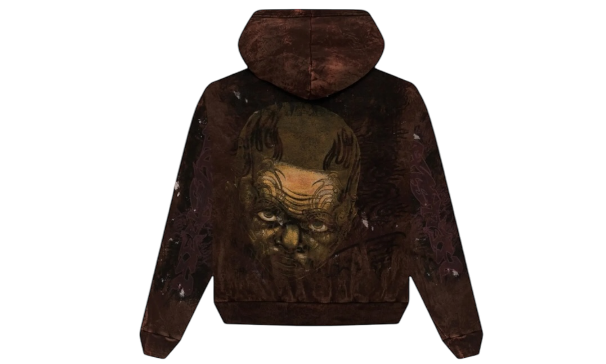 Hellstar Studios Graffiti Brown Hoodie