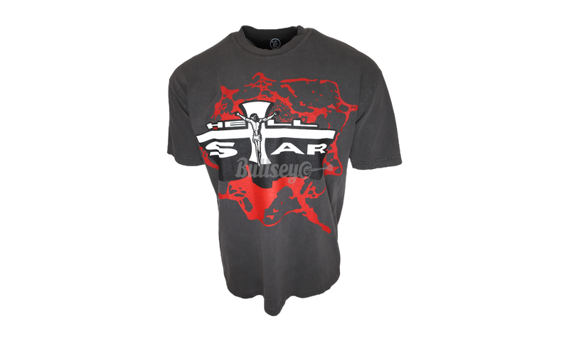 Hellstar Studios Jesus Path To Paradise Grey/Red T-Shirt-Bullseye Sneaker Boutique