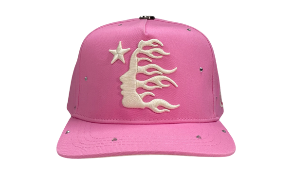 Hellstar Studios OG Logo Pink Rhinestone Snapback-Bullseye Sneaker Boutique