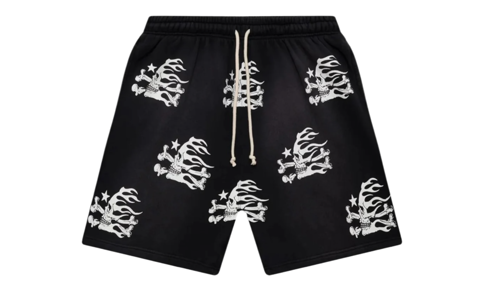 Hellstar Studios Skull Black Shorts-Bullseye Sneaker Boutique