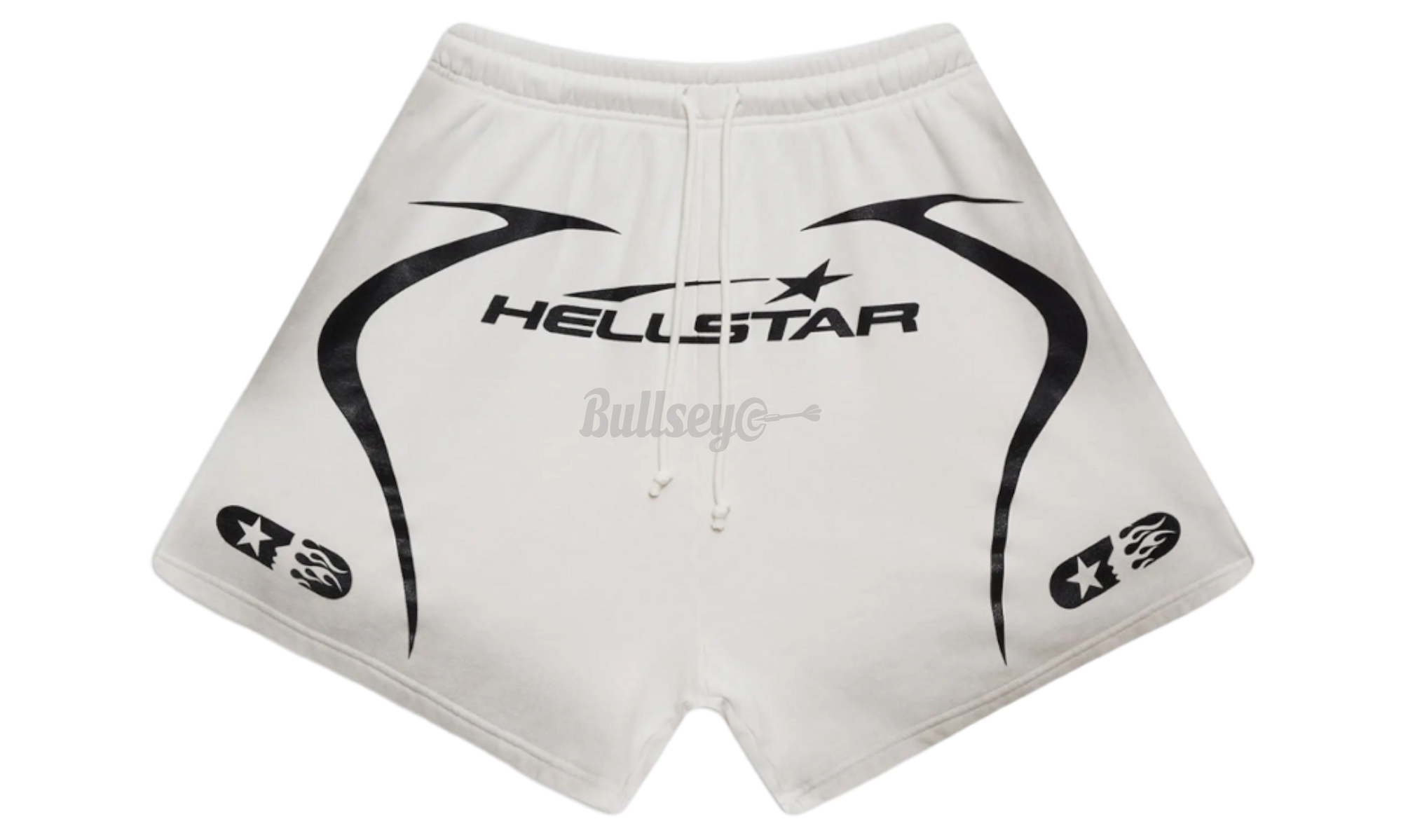 Hellstar White Warm Up Shorts-Bullseye Sneaker Boutique