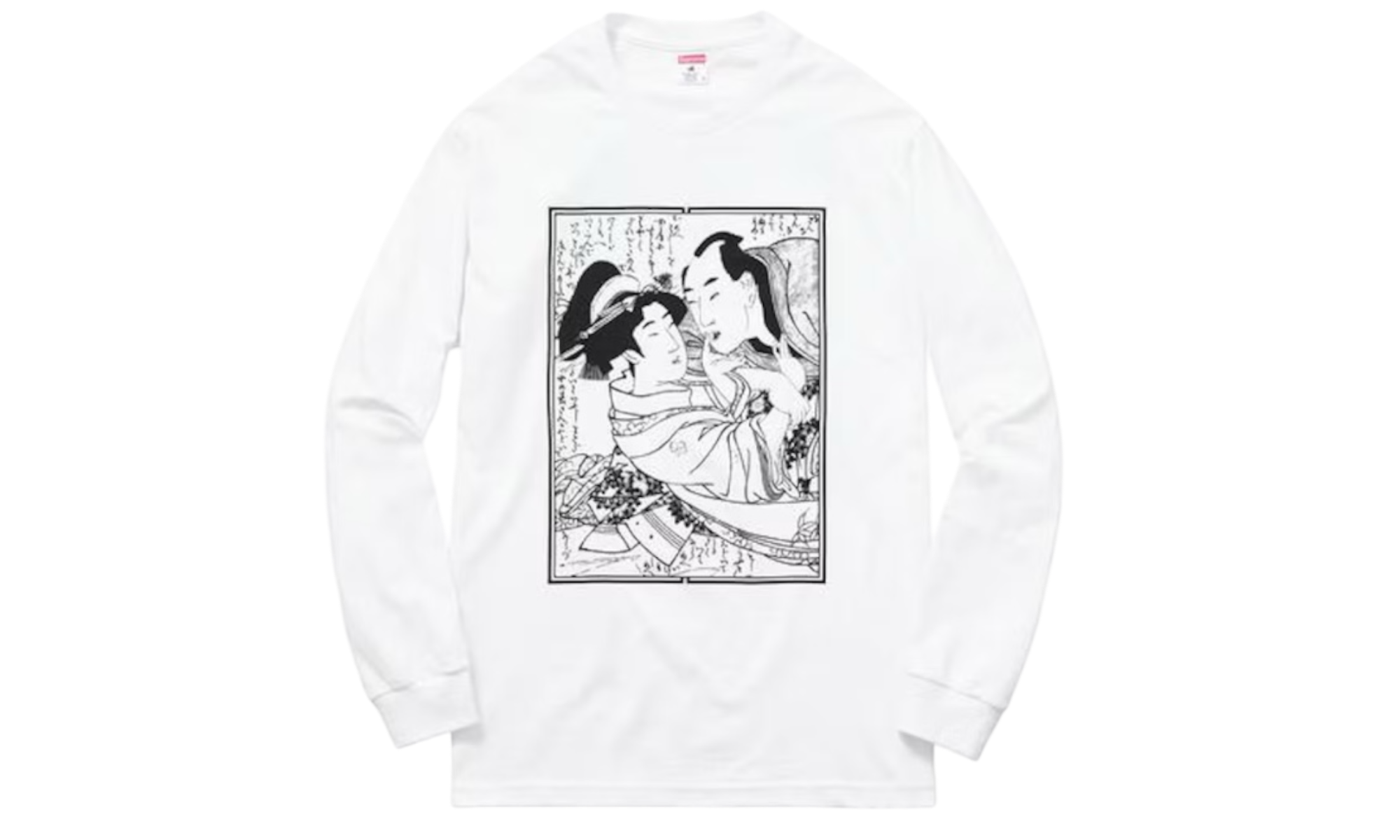 Supreme Sasquatch Fabrix Shunga White Longsleeve T-Shirt