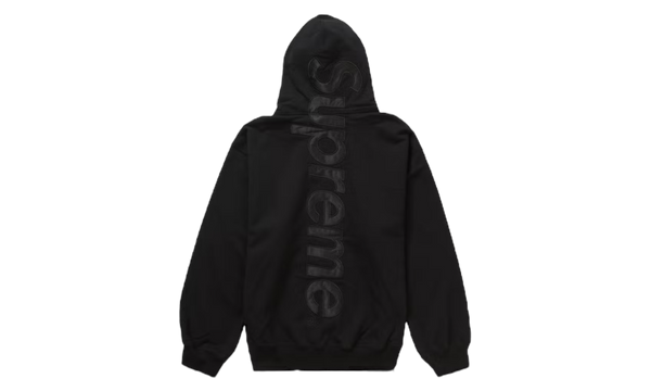 Supreme Satin Applique Black Hoodie (PreOwned)