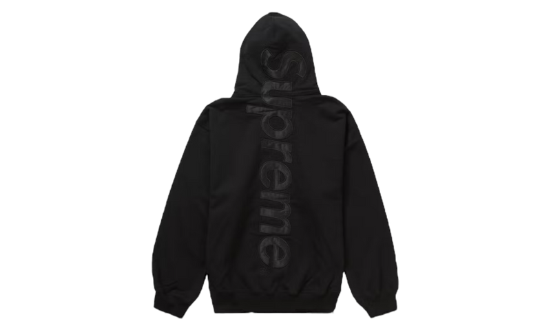 Supreme Satin Applique Black Hoodie (PreOwned)