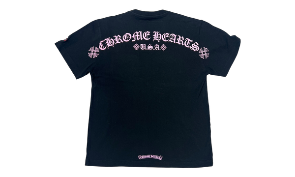 Chrome Hearts Matty Boy Pink USA Shoulder Logo Black T-Shirt (PreOwned)