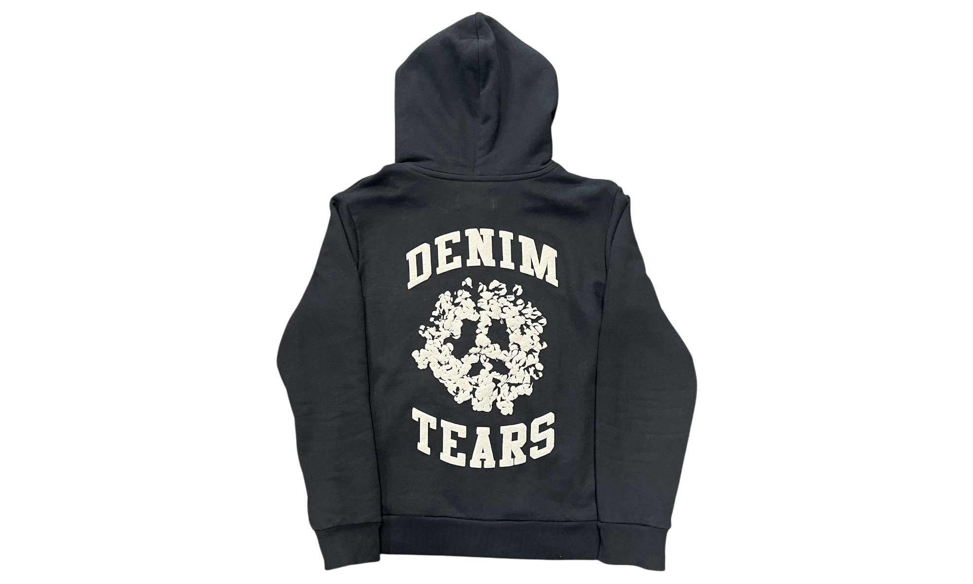 Denim Tears University Black/Grey Zip-Up Hoodie (PreOwned)