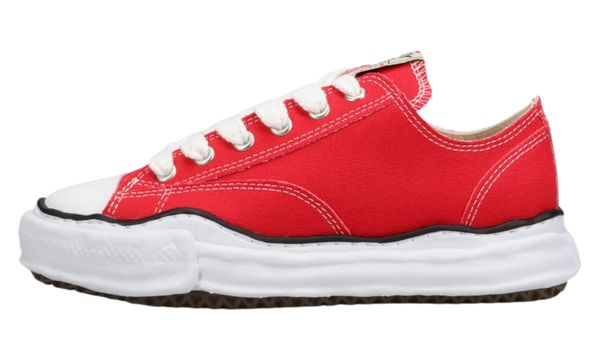 Maison Mihara Yasuhiro Peterson OG Sole Red Canvas Low