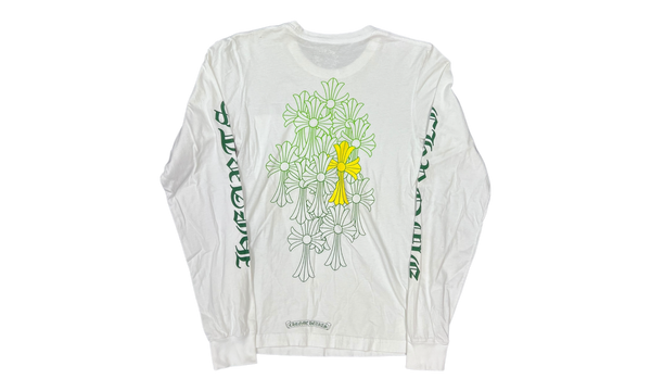 Chrome Hearts Green Cemetery Cross White Longsleeve T-Shirt (PreOwned)-Bullseye Sneaker Boutique