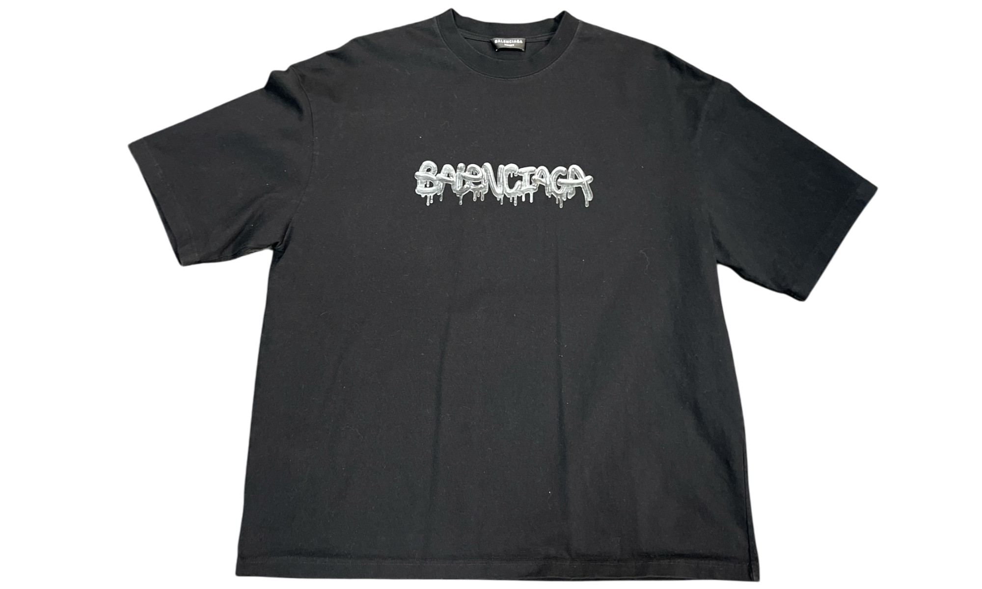 Balenciaga Slime Logo Black T-Shirt (PreOwned)