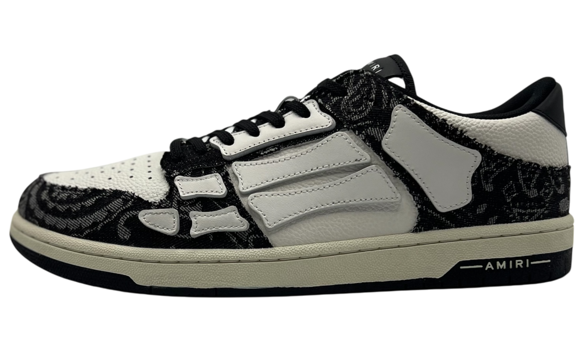Amiri Skel Top Low "Bandana Denim Black" (PreOwned)