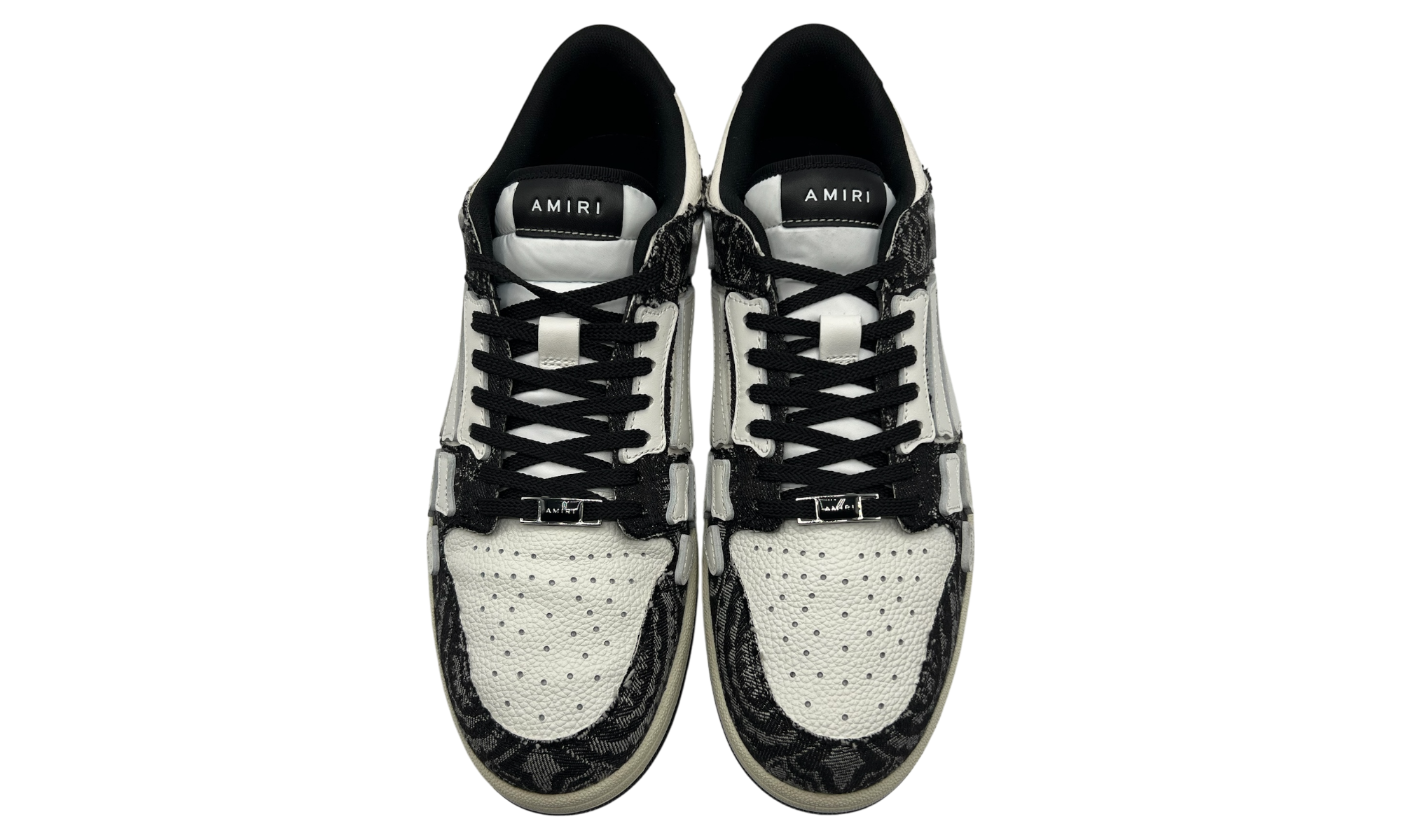 Amiri Skel Top Low "Bandana Denim Black" (PreOwned)