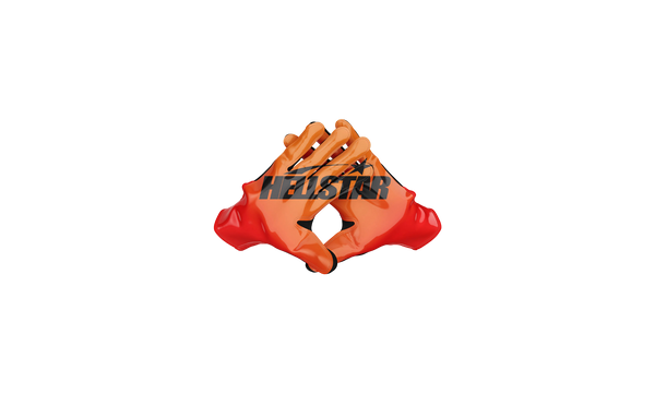 Hellstar Logo Orange Gloves